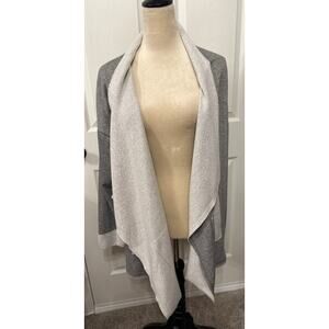 Cozy Casual Waterfall Drape Open Longline Cardigan, XL